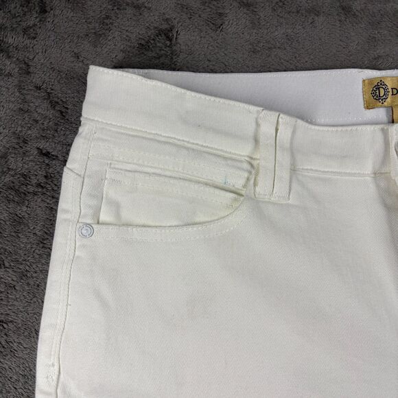 Democracy Women Jeans Ab-Technology White Denim Bootcut Coastal Size 16 H292 - Picture 2 of 10